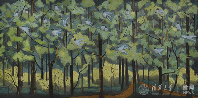 刘巨???灰喜é1?纸本设色 250cm×501cm 2017.jpg